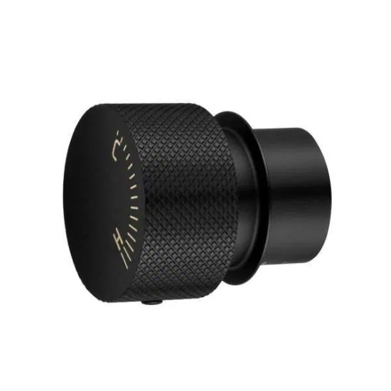 Lattice Edition Luxury Knurled Matt Black Progressive Wall Mixer Shower Mixer Tap